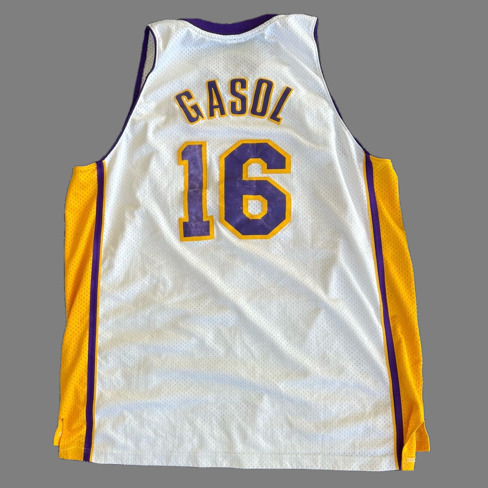 Pau Gasol Los Angeles Lakers Vintage Adidas Basketball Jersey